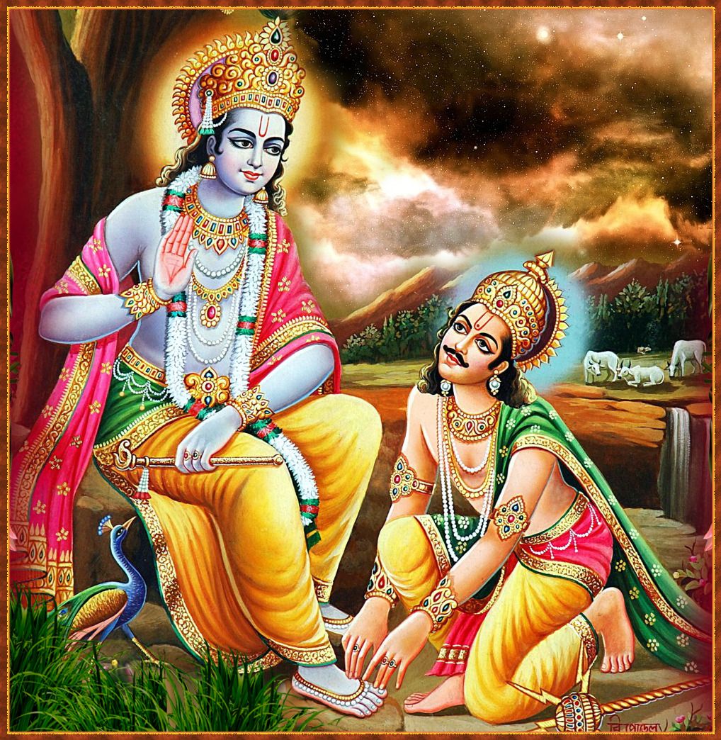 Kurukshetra Lord Krishna and Arjun